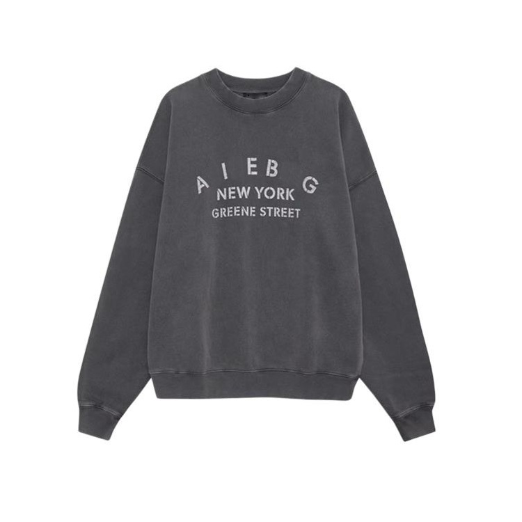 Crew Designer Womens Neck Hoodie Washed Hoodies Aninelys Vintage Trendy Sweatshirts Women Pullover