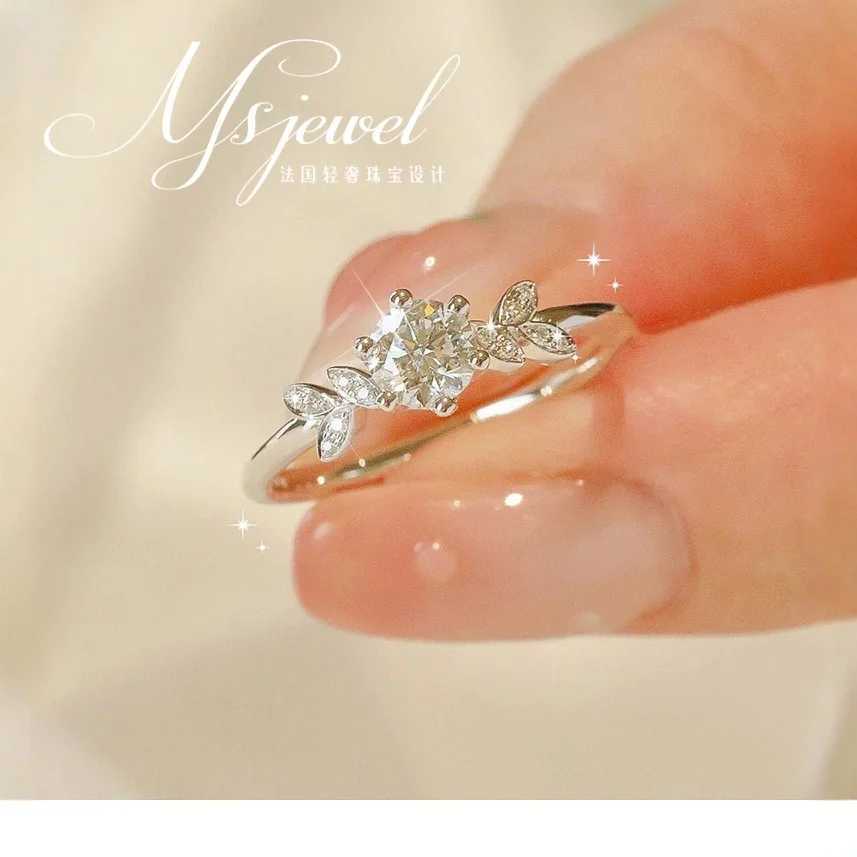 Vine Ring Womens 05 Moissanite PT950 Platinum - 05ct moissanite vine ring office-ready ornament H260320-image-1098385103