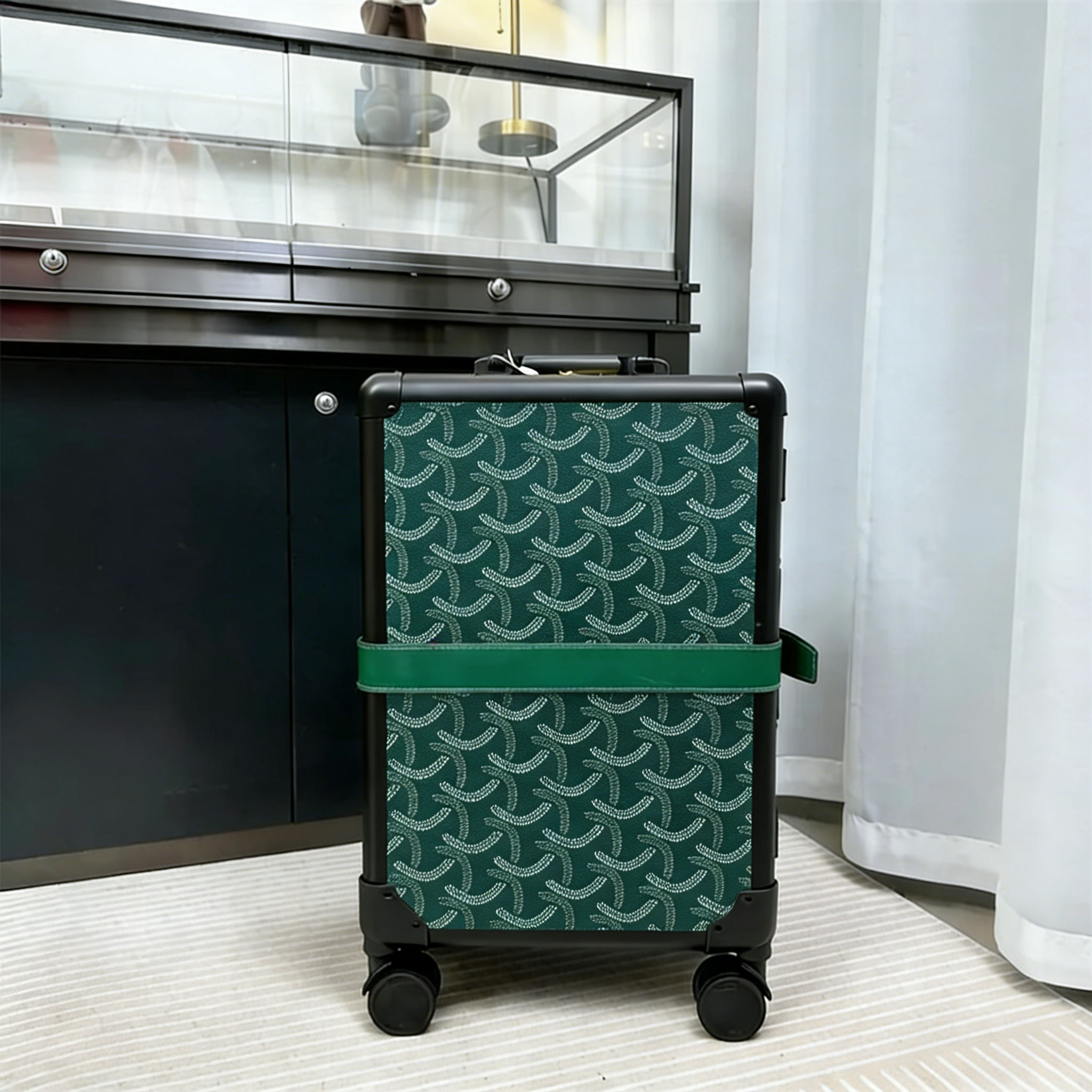 Vintage Designer Luggage Matte Framed Travel Trolley Case Fashion Unisex Boarding Cabin Valise Luxury Carry On Suitcase Password Lock Trunk-image-1108498782