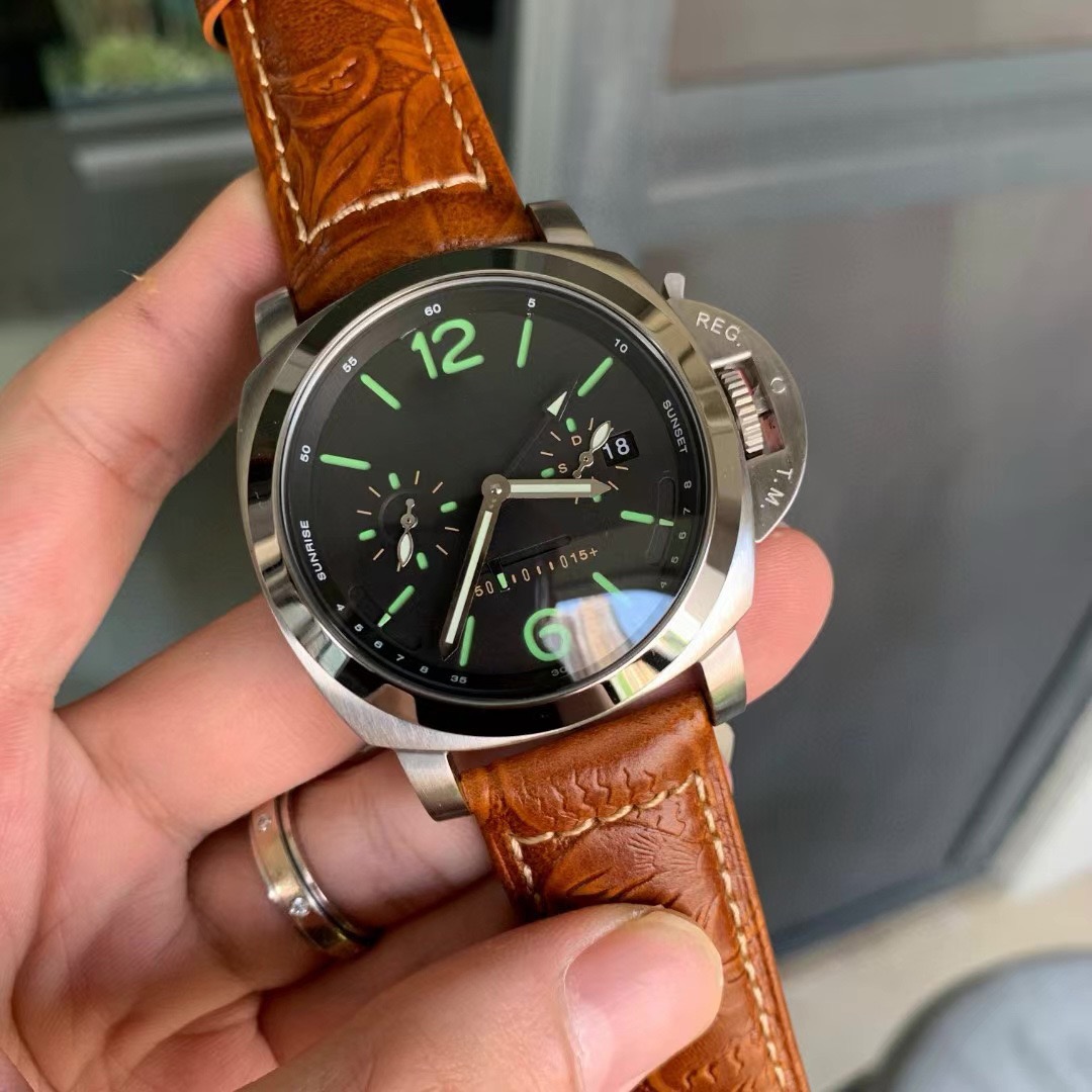 Designer Fashion Men Model Sport Quartz Paneres Watch Automatic Movement Luxury Watches Business Stainless Steel Man Square Men Paneraess Watch 5A7