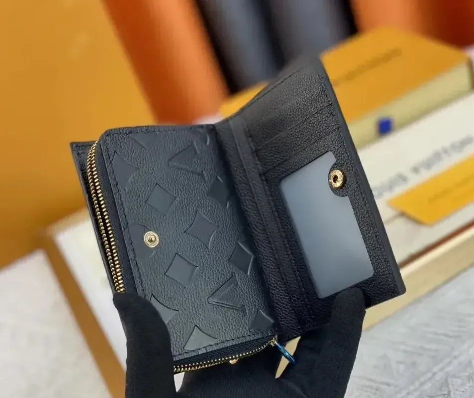 Women Designer Bag Luxury Designer wallet Brown flower wallet rosalie victorine Women coin purse card holder keychain Man Designer purse Key CardHol