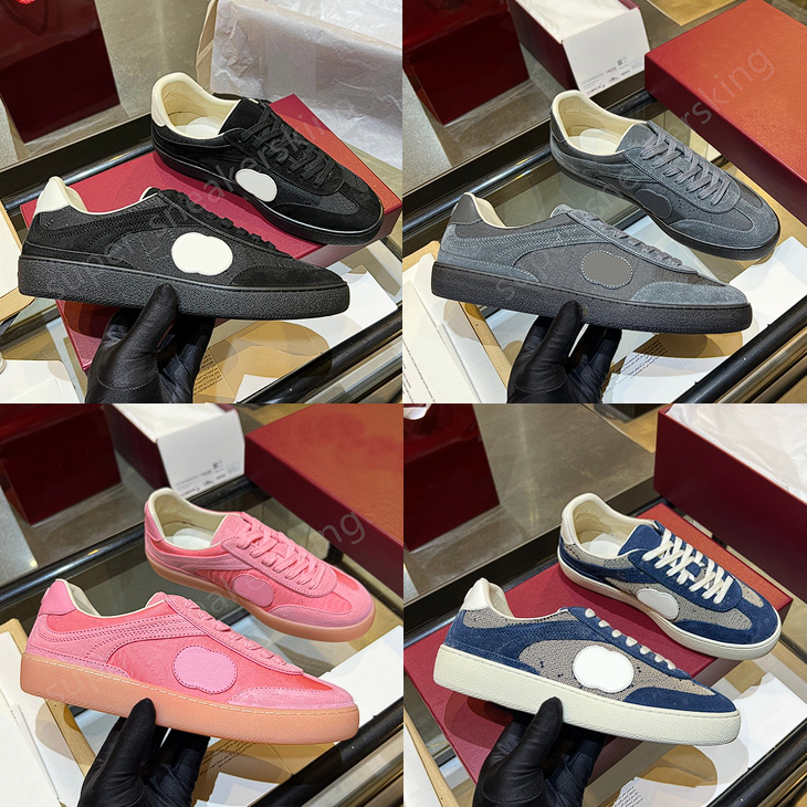 Designers Chaussures Vintage Daim Toile Chaussures Imprimer Baskets Gabardine Hommes Femmes Chaussures Plates taille 35-46