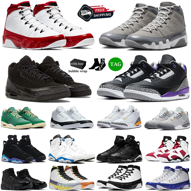 2026 Designer 3s 6s 9s Basketball Shoes Men Womens luxury Trainers Black Cat Bicoastal Cardinal Red Cool Grey Midnight Navy Outdoors Sports Sneakers