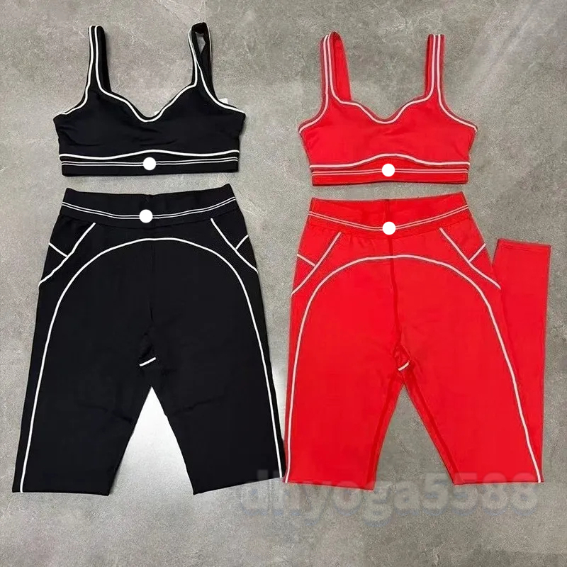 Women's Yoga Set Heart Throb Bra+Leggings Yogawomen Sets Gym Shorts Sports Outfit Pants Shaping Waist Fitness Jogging Workout Sportswear Runnin