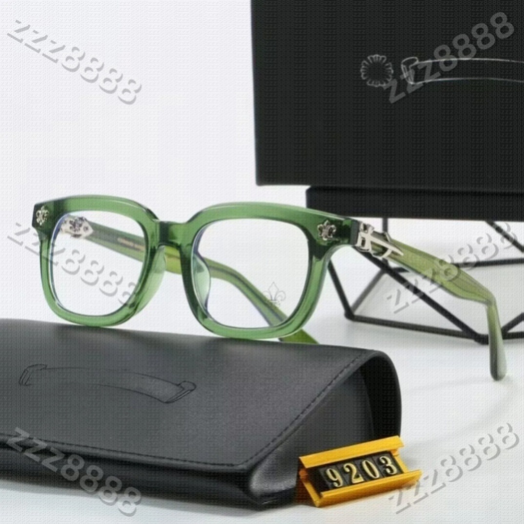 chrome Sunglasses Cross Sunglasses Luxury Designer Glasses Sunglasses For Women glasses Frames green red black and white Men Fashion Plate Eyeglass