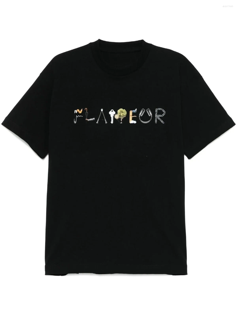 Men's T Shirts 2026 Spring/Summer Model Flaneur Homme Floral Pattern Printed T-shirts Cotton Men 'and Women'