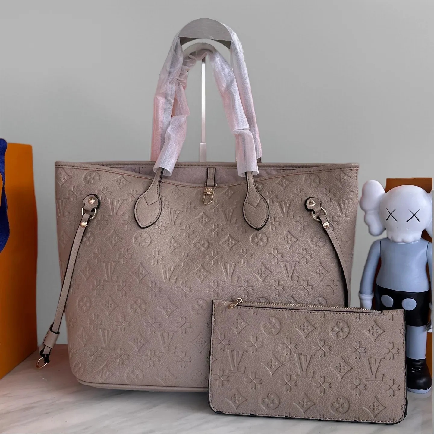 Top quality New black Naverfuls Womens crossbody shoulder bag Original designer handbag mirror quality leather chain bags expensive tote shopping