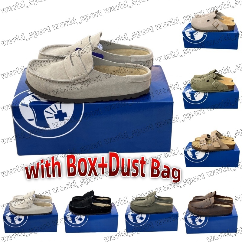 With Box 2026 Designer Naples Slippers Wrapped Clogs loafers Sandals Clog Cork Flat High Quality Fashion Winter Summer Shoes Genuine Leather Slide B
