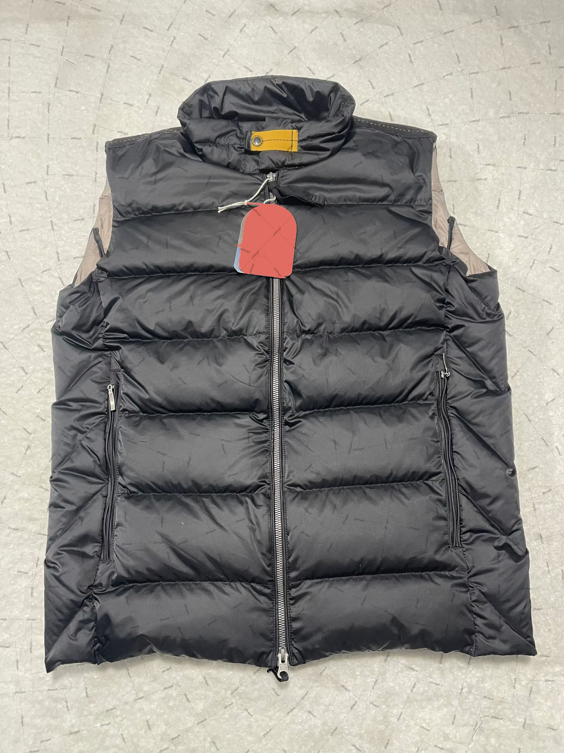 Mens jacket Parachute Jumper Style Vest Windproof Water Resistant Tactical Sleeveless Padded Quilted Gilet for Hiking Camping