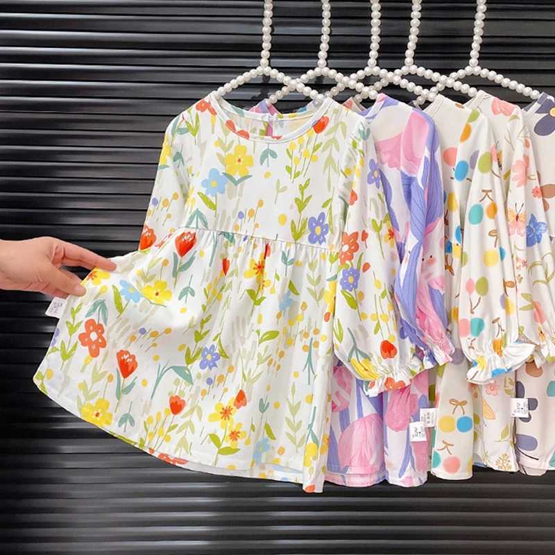 Girls Long-Sleeved Dress 2026 Spring and Summer New Fashion Girl round Neck Princess Dress GirlT260319-image-1098408769