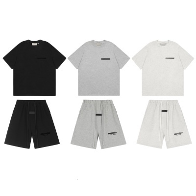 designer couple matching oversized loose short sets letter graphic print casual streetwear stylish tee elastic shorts daily trendy sport two piec-image-1098408095
