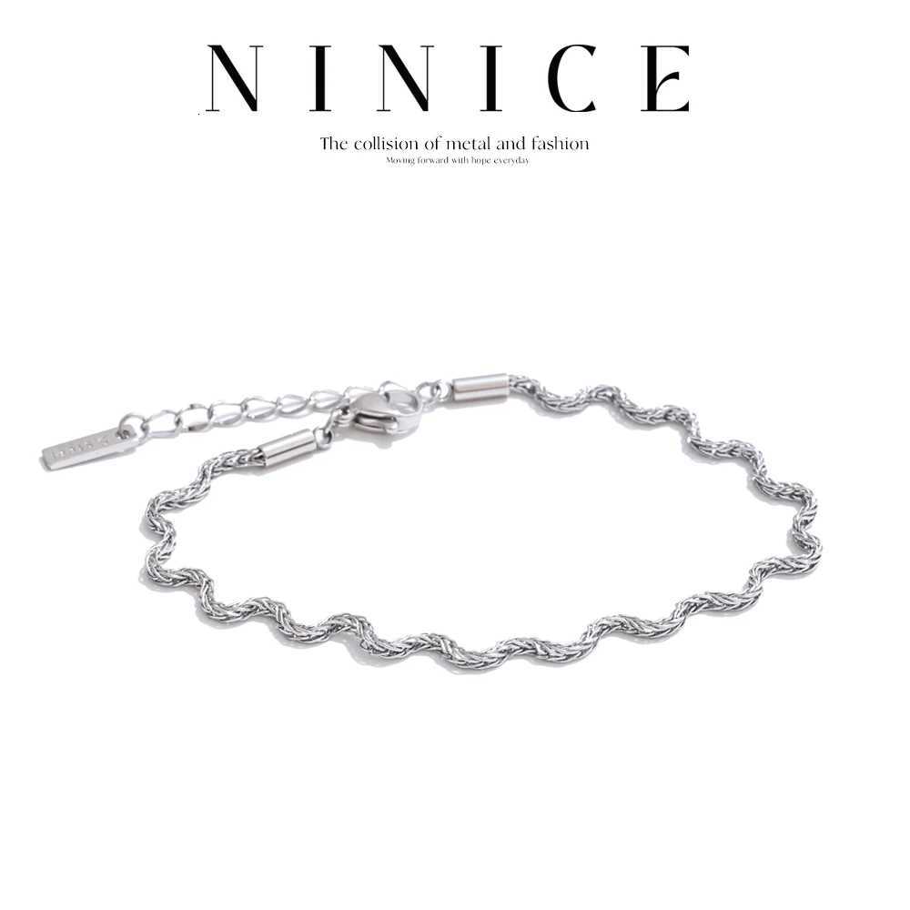 NiNICE acier inoxydable femme incurvé étanche Design de mode personnalisé haut de gamme bijoux cadeau nouveau H260321
