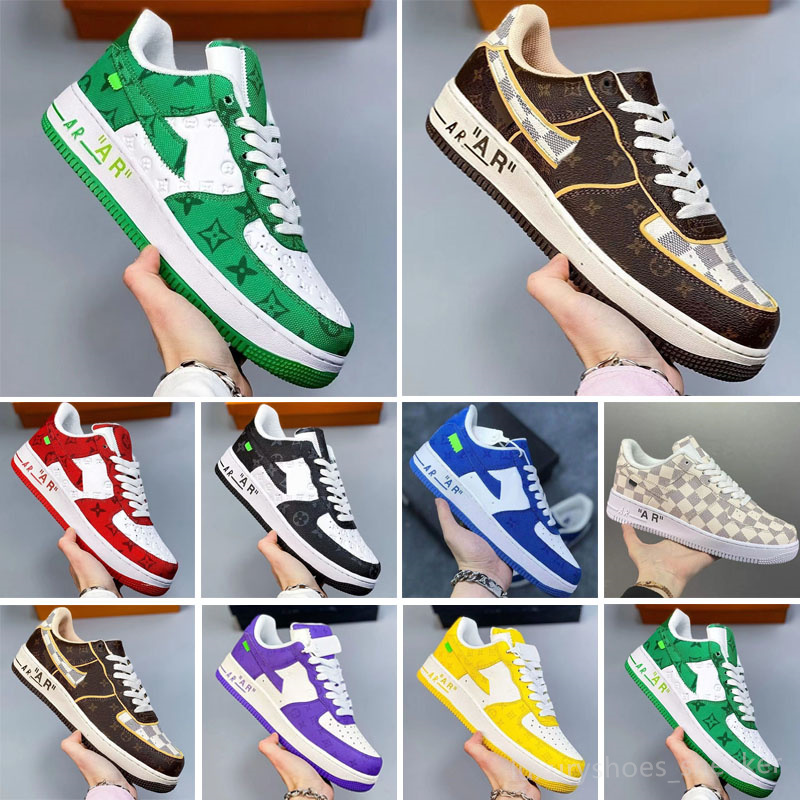 New WHITE Low Mens Casual Shoes MCA University Blue Designers Sneakers one shoes EUR 36-46