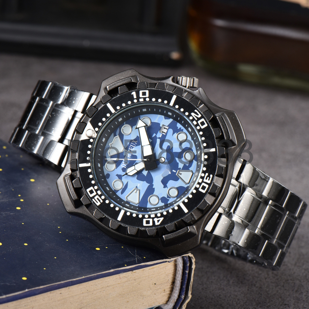 Worldwide Colorful Quartz Wristwatch Luxury Watches for Men Rubber/Steel Strap Designer Battery Square Dial Watch Male Clocks for Special Gift Whole