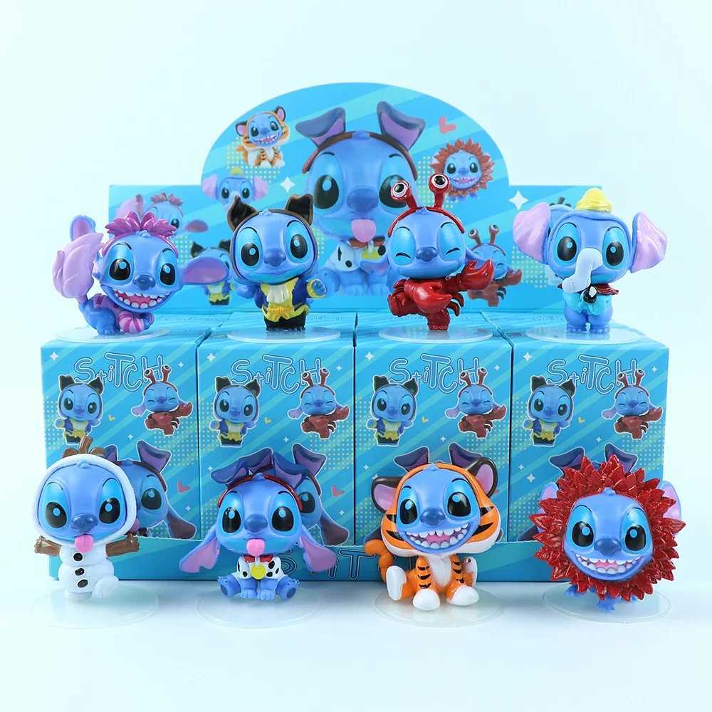 Stitch Blind Box Figure Cross Dressing Series Cartoon Anime Room Decoration Model Doll Action Figure Kid Toys Girl Birthday Gift D260321-image-1098415181