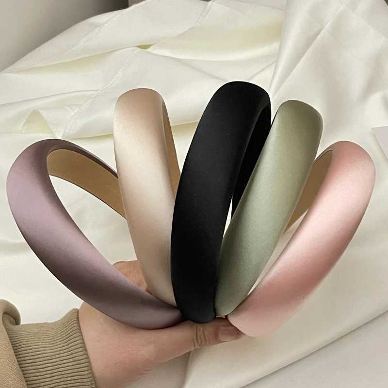 2024 Hairbands for Girls Fashion Satin Silk Hair Bands for Women Hair Accessories Sponge Headband High Quality Hair Accessories H260321-image-1098451070