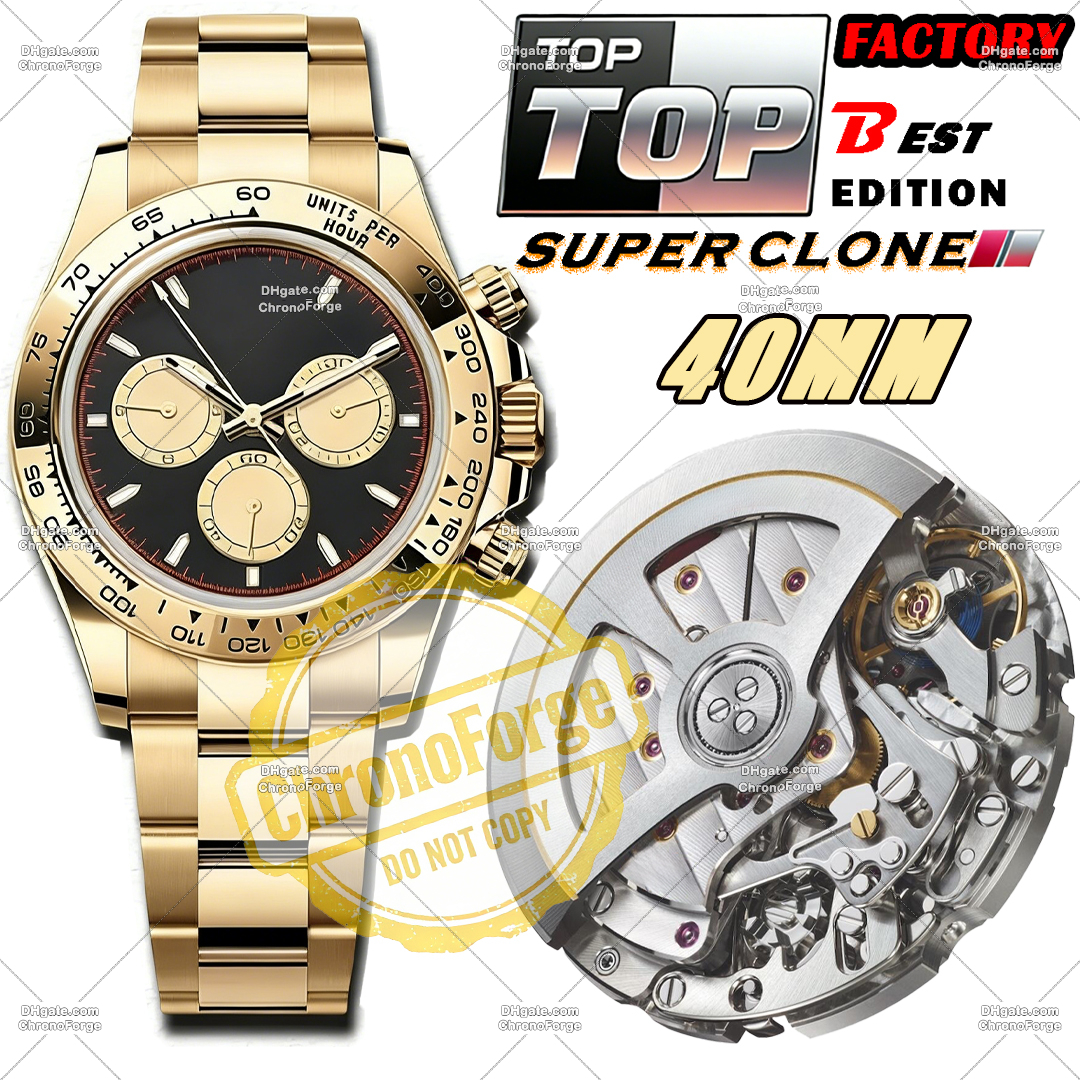 Super Clone Luxury Watches Men Designer Watches 40MM Mirror Quality Automatic Movement All 904L Stainless Steel Ceramic Sapphire Luminous Chronog-image-1097875749