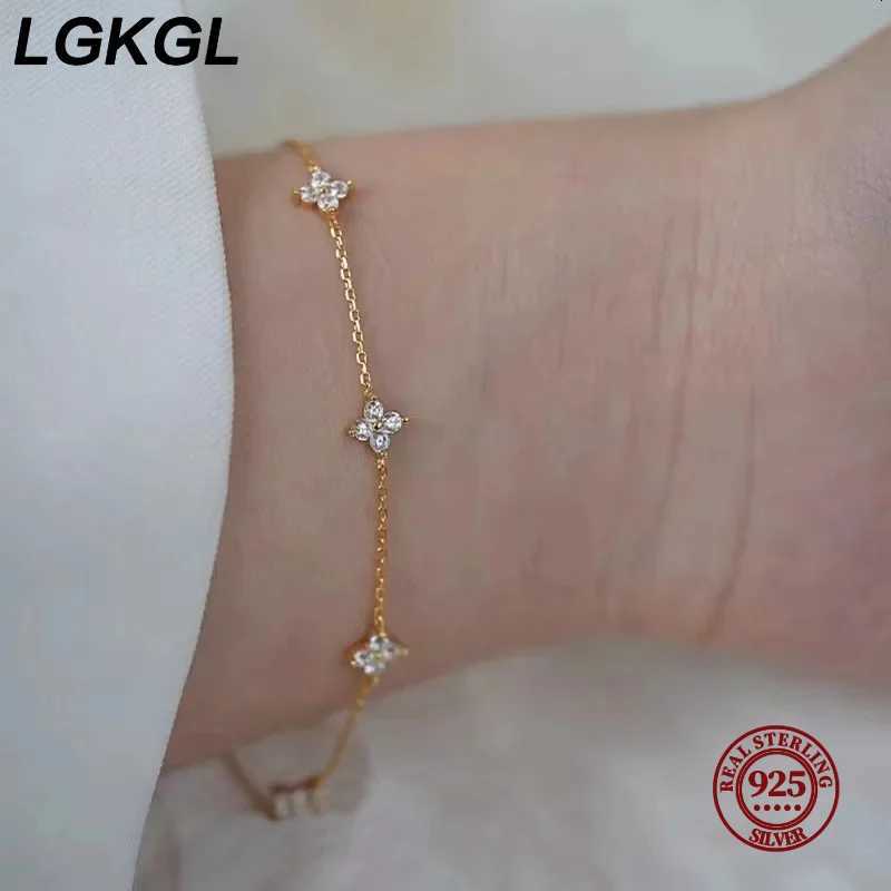 LGKGL 925 Sterling Silver Zircon Starry 18K Gold Womens Commuting Adjustable Chains Jewelry H260321-image-1098476692