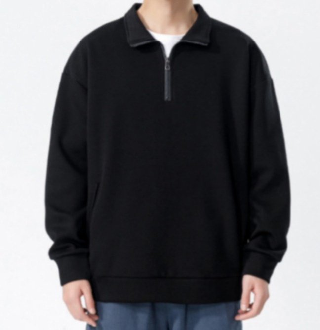a48 Turtleneck Sweatshirt for Men Autumn and Winter Thickened Loose Trendy Casual