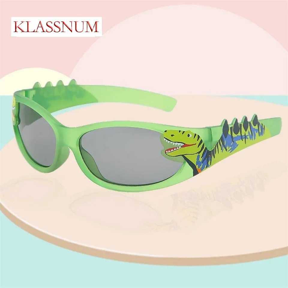 KLASSNUM été nouvelle mode mignon dinosaure enfants lunettes de soleil 2025 filles garçons fête d'anniversaire décoration glasse uv400 oculos D26