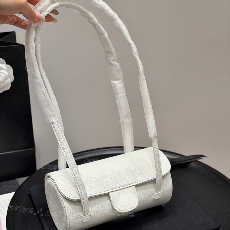 Sac cylindrique noir de luxe pour femmes, sac de couverture élégant de styliste, sacs de dîner de Style de rue de vacances