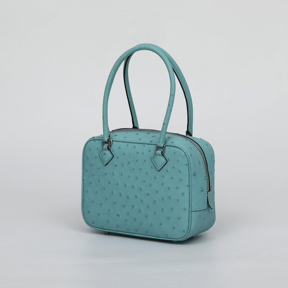 2026 new model Ostrich leather women's handbag trendy fashion bag mini feather bag high-end leather luxury bag wholesale designer bag