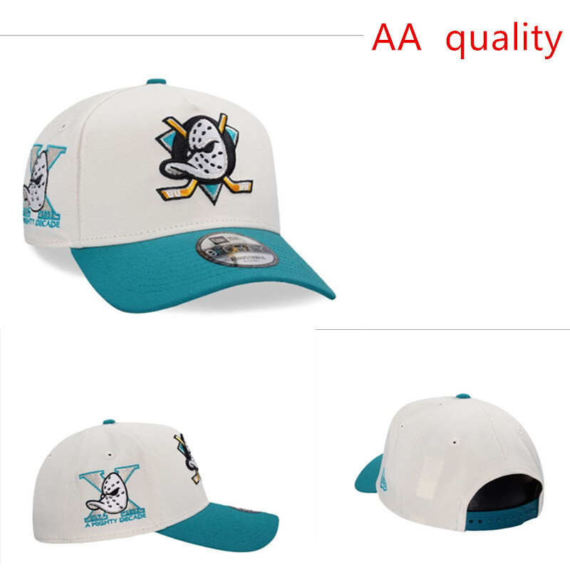 Desinger Fan's Baseball A Frame Duck Chapeau réglable Hommes Femmes Vintage Flat Ice Hockey Atlanta Sport Snapback Caps Street Trucker Cap Chapea