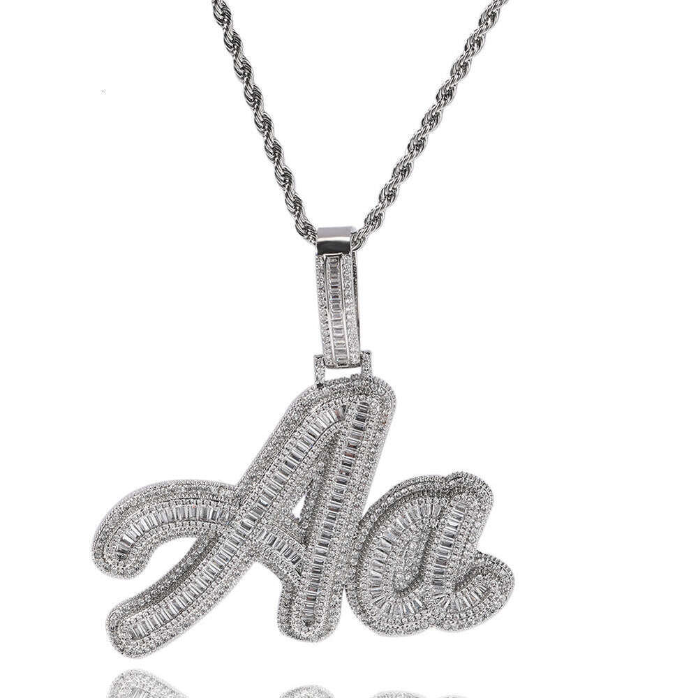JON Spliced Diamond Letter Pendant Fashion Brand Versatile Hip-Hop Ice with VVS moissanite Necklace for Men Wholesale