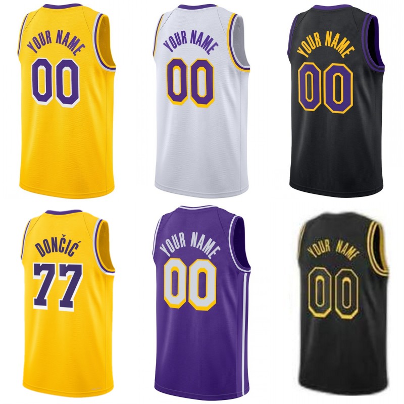 Maillot de basket-ball imprimé personnalisé Luka Doncic, pressage à chaud, KESSLER Reaves Knecht WILLIAMS HARDY Vanderbilt Ayton Laravia Mamukela