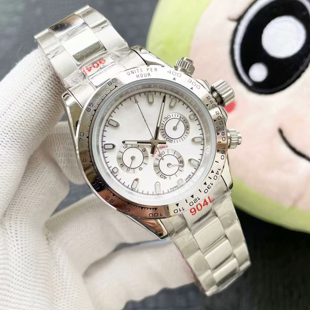 luxury mens DAYTONGNA automatic gold Mechanical Watches wristwatch man full Stainless steel Sapphire Luminous Couples Folding Business Wristwatches