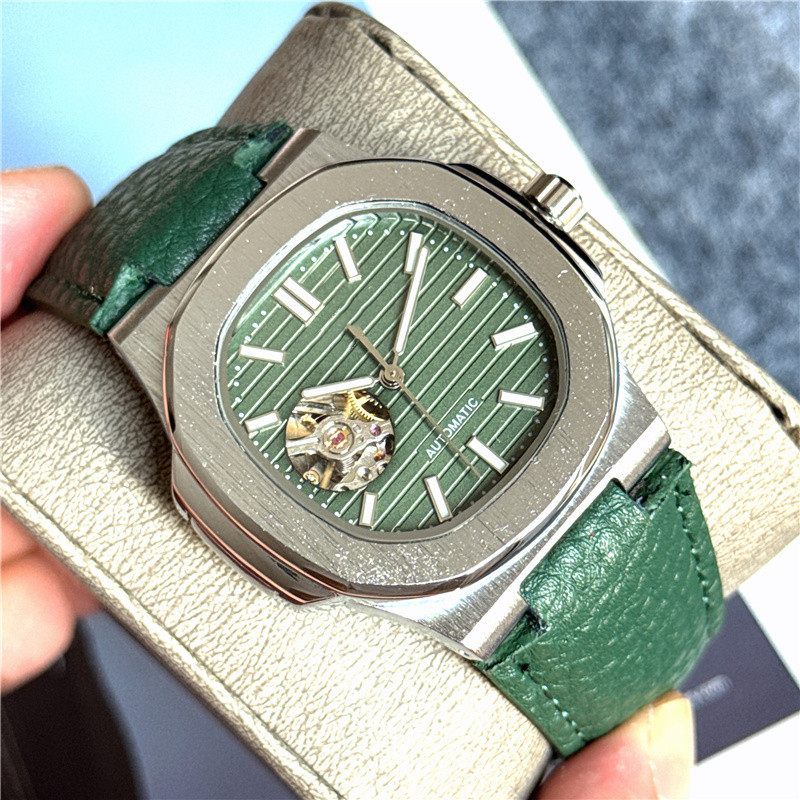 High quality Men's Luxury watch Automatic Mechanical Watches Men Leather strap Auto Date luminous Waterproof Watch Sapphire Fashion AAA Watches