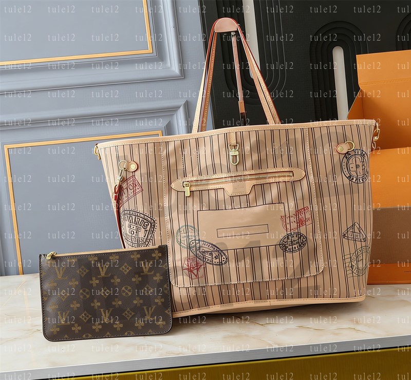 18A Neverfulll neverfullbags Womens crossbody shoulder bag designer handbag Luxury bags shopping bag mirror quality tote Classic Flower Checked bag