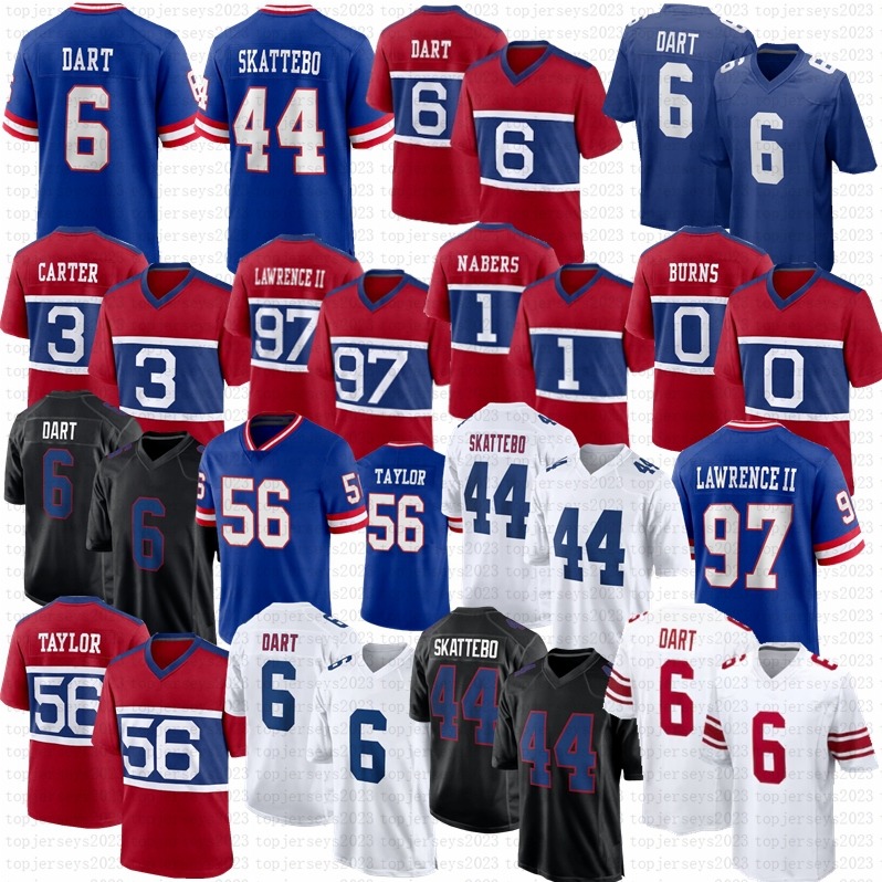 Abdul Carter Malik Nabers Jaxson Dart Cam Skattebo Football Jersey Manning Strahan Kayvon Thibodeaux Brian Burns Dexter Lawrence II-image-917759153