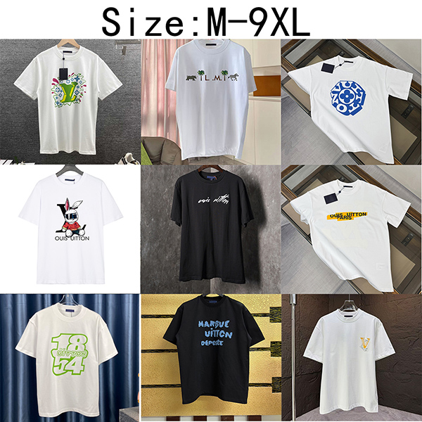 Plus T-shirts voor heren Polo's 100% katoen T-shirt met korte mouwen voor heren, 9XL grote en lange maat T-shirt, ademend streetwear, geschikt voor