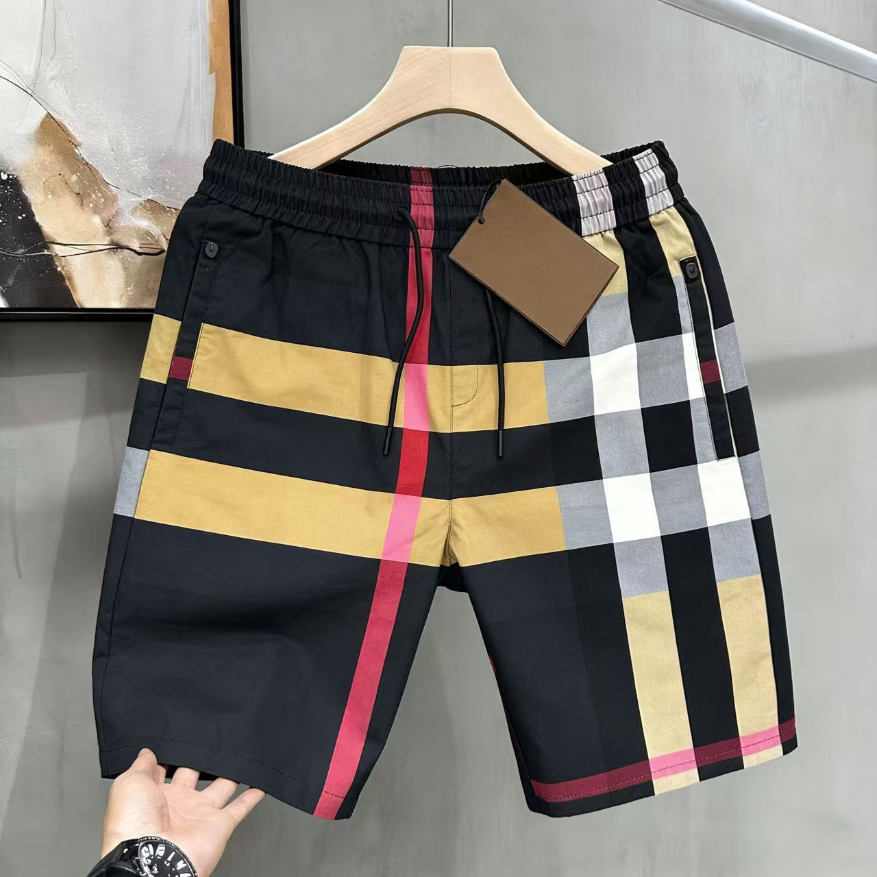 2026 New Short Pants - Versatile, Loose, Trendy Men's Summer Casual Plaid American Fashionable Luxurious Panties M-5XL