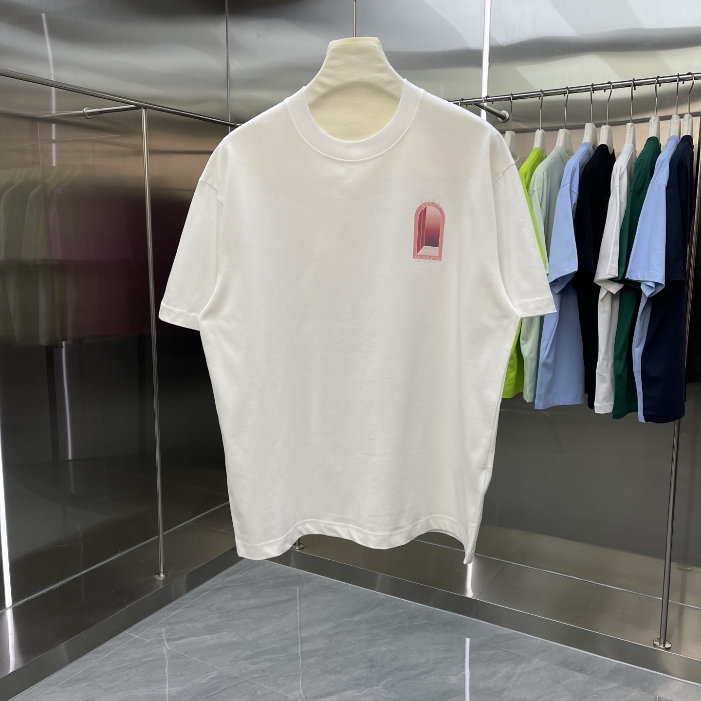 Men's Plus Tees & Polos Round neck embroidered and printed polar style summer wear with street pure cotton e898090