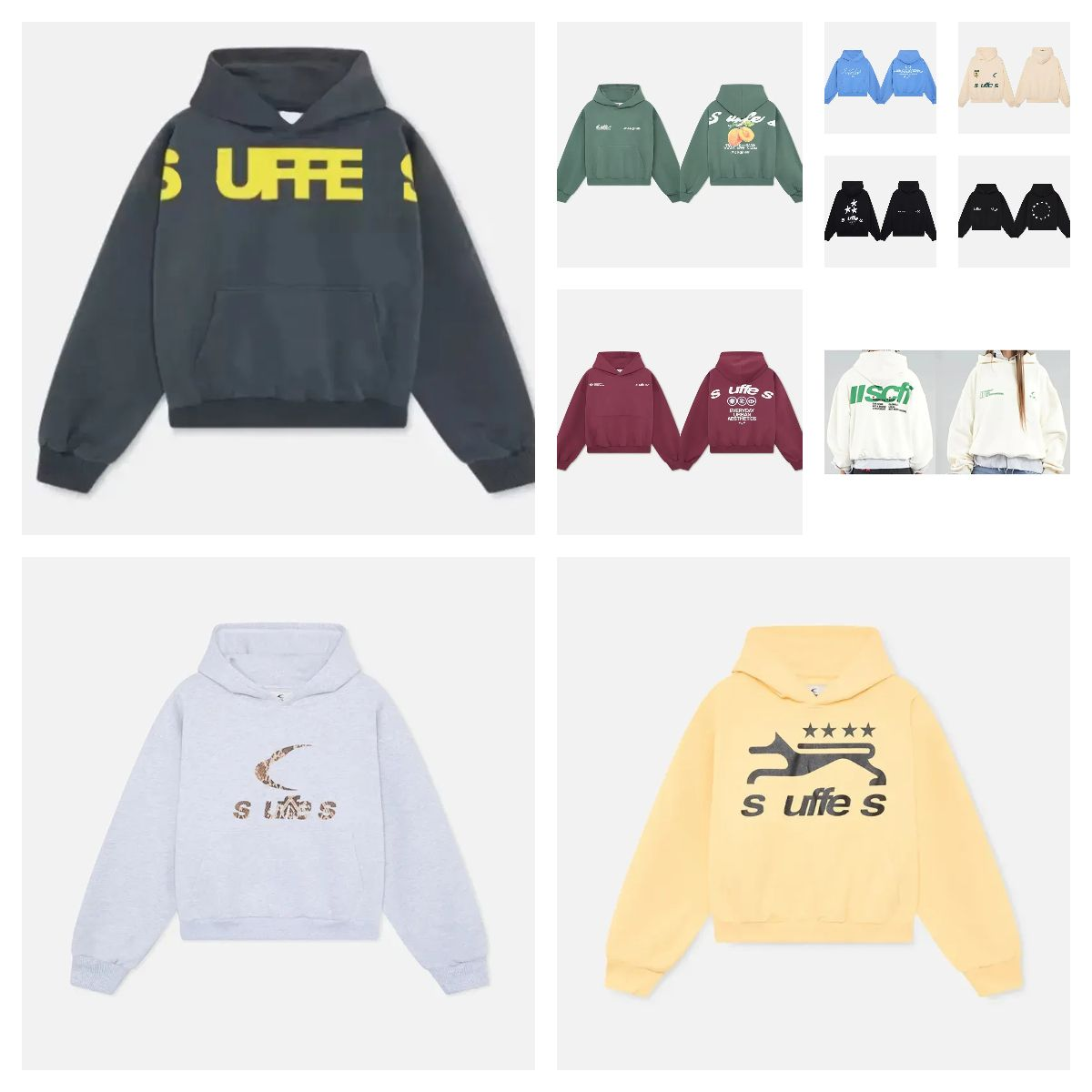Men Designer Scuff Hoodies Harajuku Women Sweatshirts Letter Love Print Pullover Streetwear men sweatshirt Grunge Clothes Oversized Sweatshirts