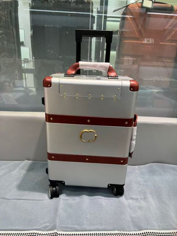 Boarding Designer Rolling Suitcase Aluminum Alloy Case Travel Bag Suitcases Luggages Essential with Luggage Tag-image-1098725684