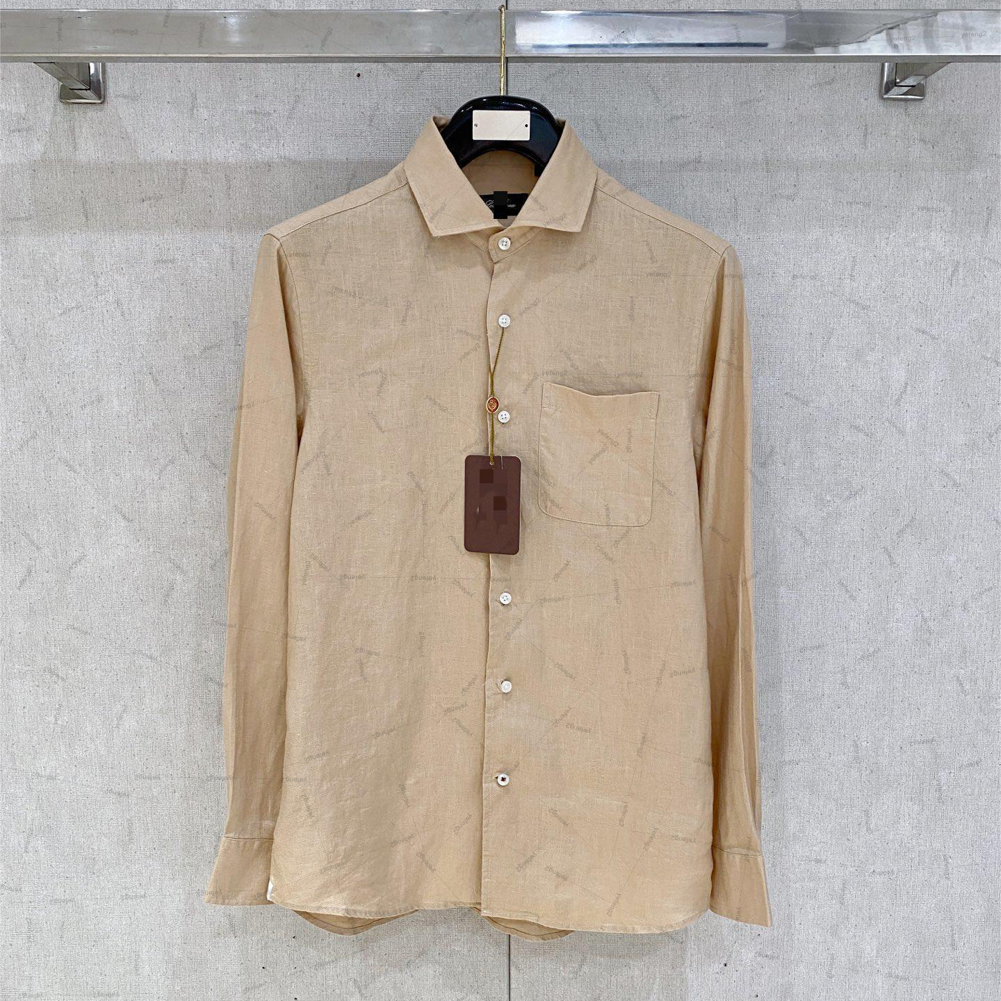 Mens Long Sleeve Dress Shirt Italian Luxury Wrinkle Free Breathable Button Down Shirt Business Casual Office Daily Wear Top-image-1098715313
