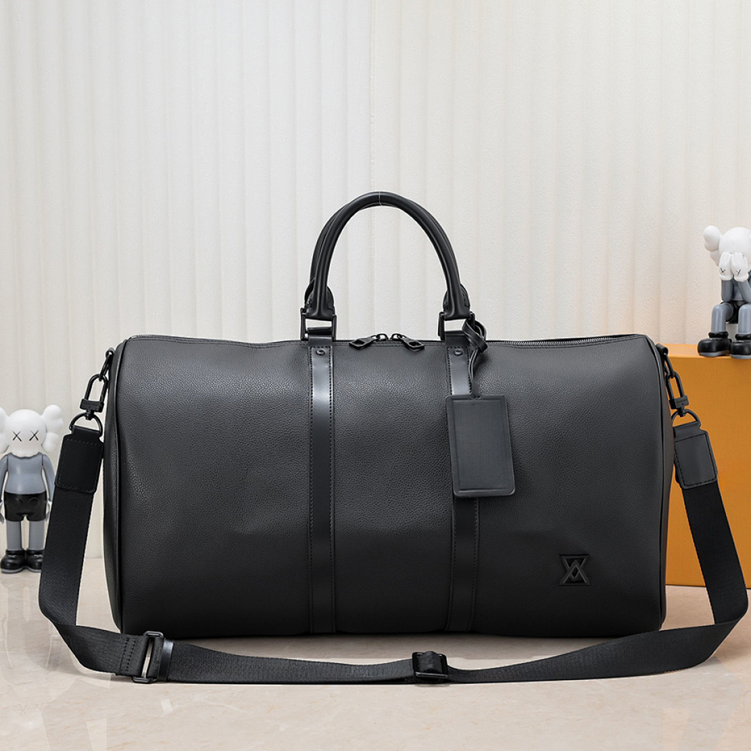Kepall 50 sacs polochons sac à main design femmes hommes classique toile cuir grande capacité valise sac à bandoulière fourre-tout de luxe fermet