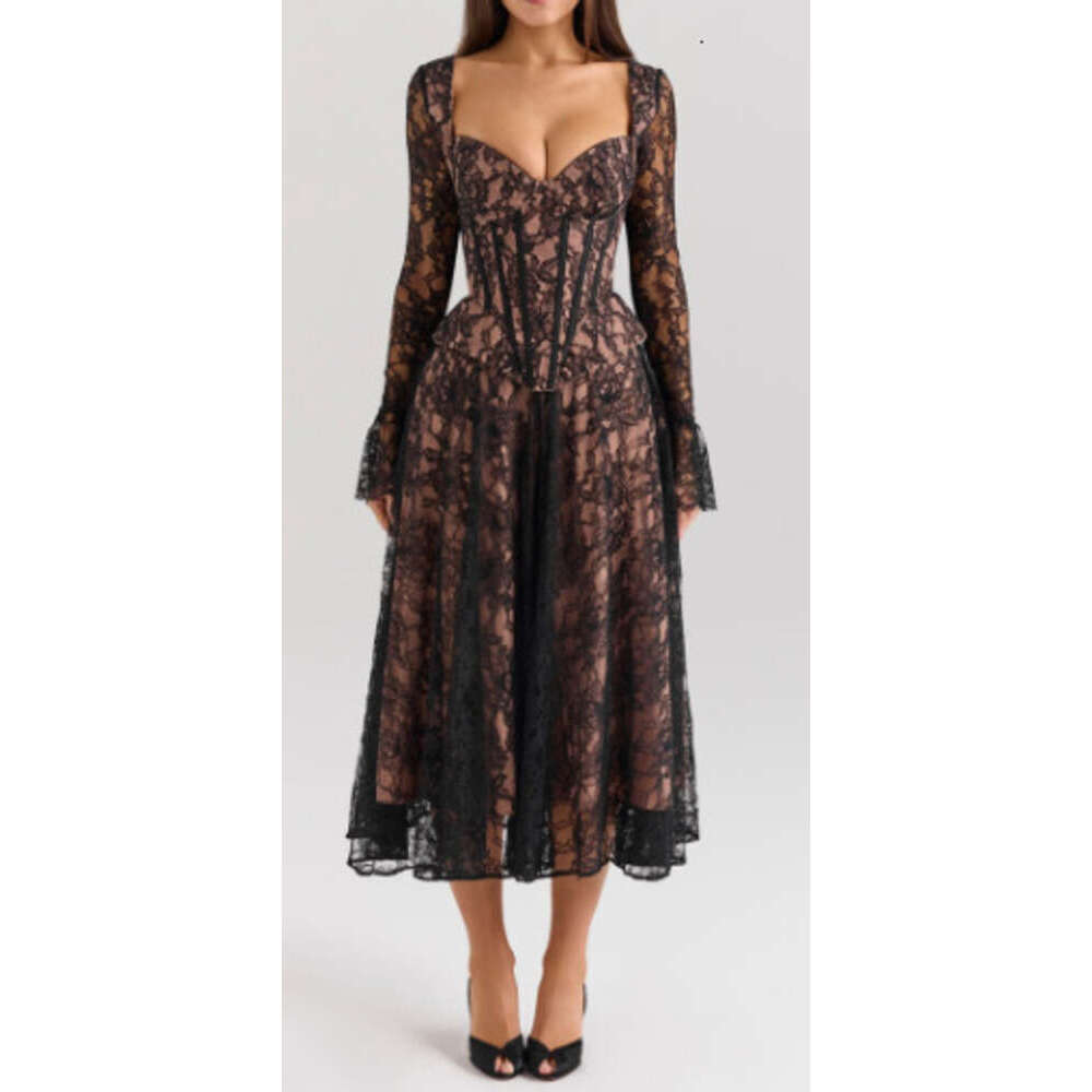 House Of Cb Dress Designer Basic & Casual Dresses House Of Cb Summer Dress Vestido De Mujer Womens Designer Clothes Skirt French Vintage Maxi Court