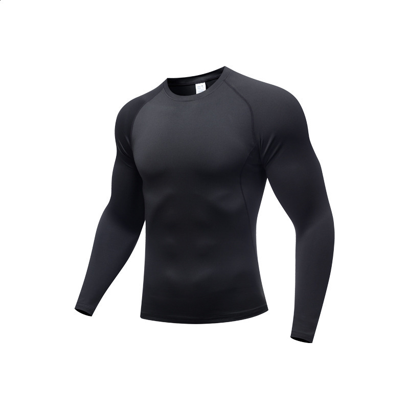 3 pièces hommes compression entraînement ensemble printemps automne athlétique course baselayer ensembles à manches longues maillot de corps legg