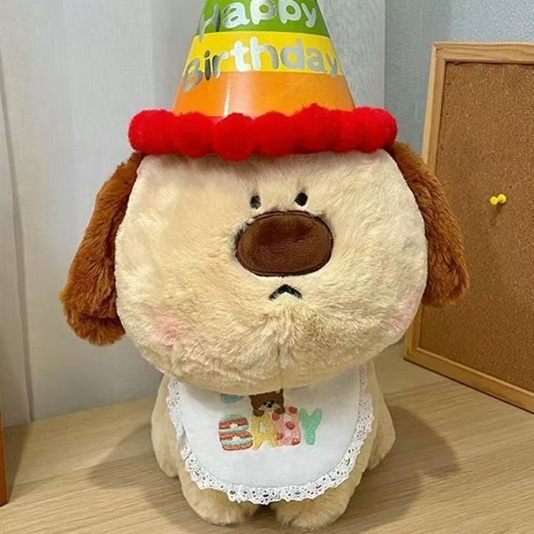 Cute big-nosed dog plush toy Hanhan dog doll super cute doll sleeping on the bed throw pillow girl birthday gift-image-1098702191