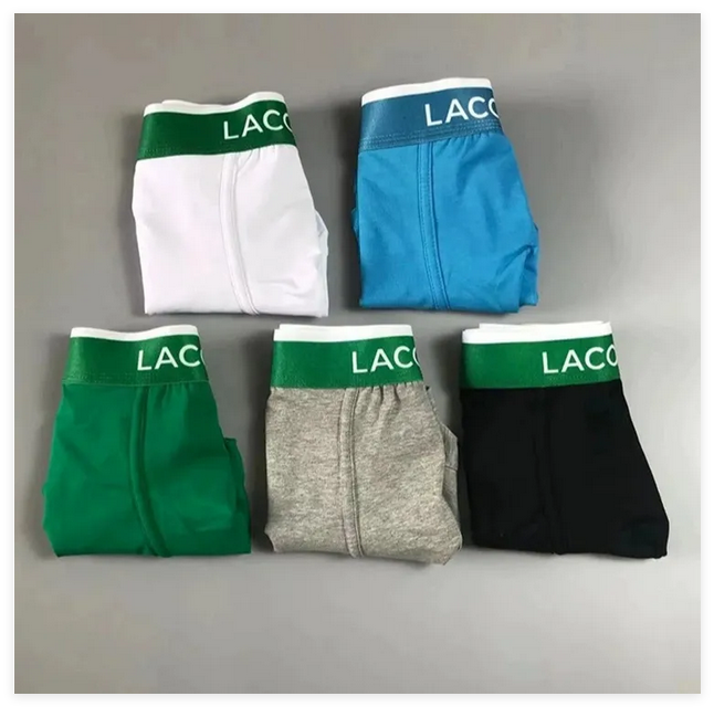 Designer Crocodile Men's Underwear Boxers Shorts Boys Sexy Breathable Pure Cotton Underpants Boxers 3PCS/box