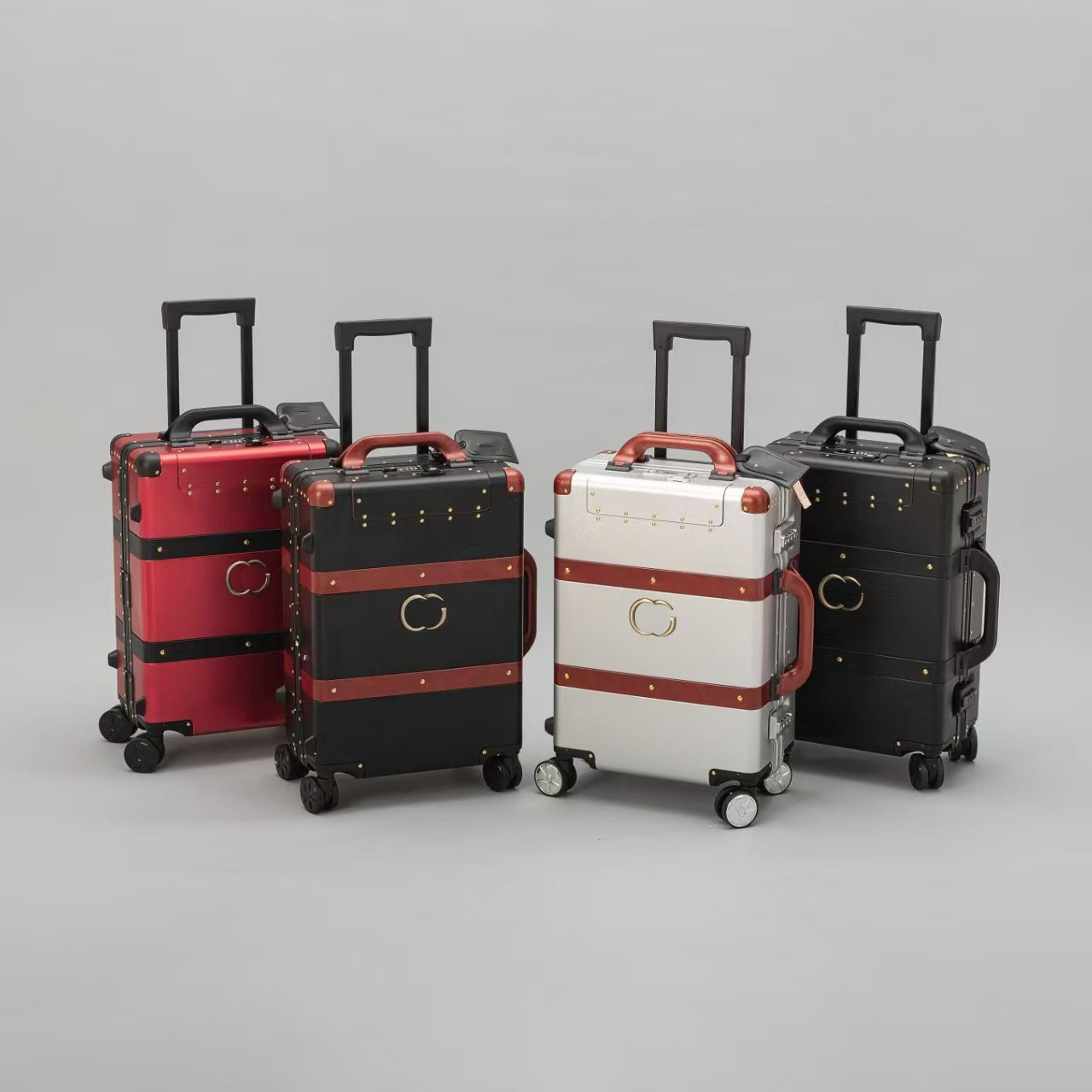 10A Boarding Designer Rolling Suitcase Aluminum Alloy Case Travel Bag Suitcases Luggages Essential with Luggage Tag-image-1098726750