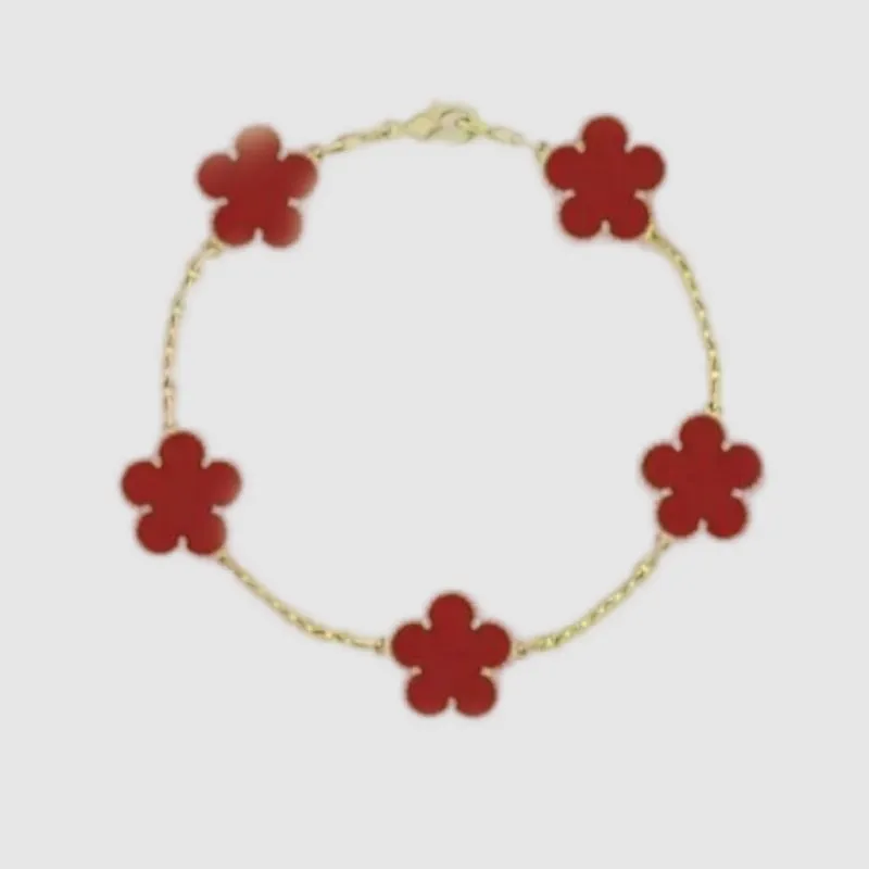 2026 High quality clover bracelet designer jewelry gold bracelet 15mm flower 18K Gold Plated diamond bracelet jewlery designer for women clover b-image-1098749058