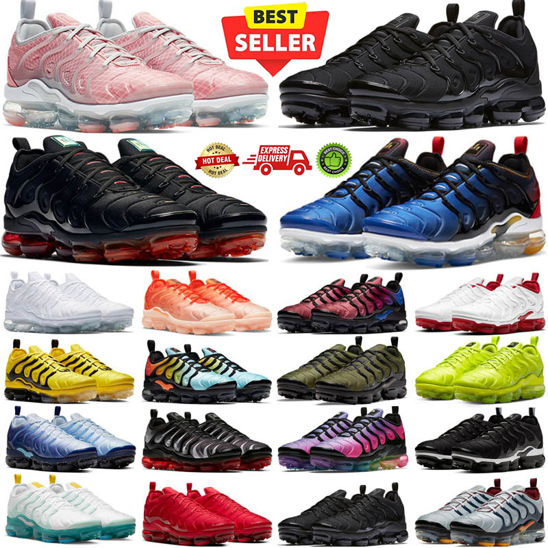 2026 Designer Shoes Tns Running Shoes for Men Women tn plus Terrascape Olive Triple Black Reflective Pink Clean White Red Green Hiking Outdoor TN Me