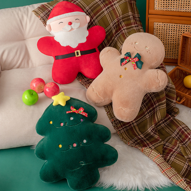 Cute Christmas Plush Toys Santa Claus Christmas Tree Stuffed Dolls for Holiday Decor-image-1098837971