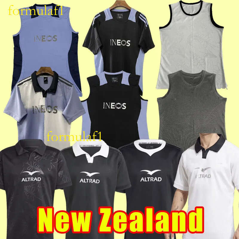 2024 New Zealand Rugby Men's Polyester Short Sleeve Breathable Anti-Bacterial Sports Jersey for Soccer 2025 24 25