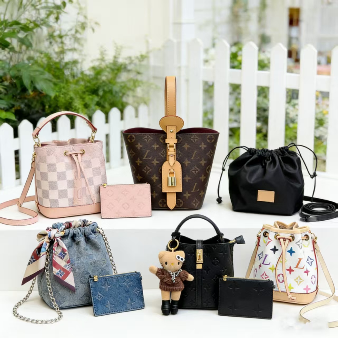 New Top Luxury Bag Three color bag Mini Nano All In Bucket Crossbody Women Shoulder Bags Totes Handbag Purse Wallet designer bag